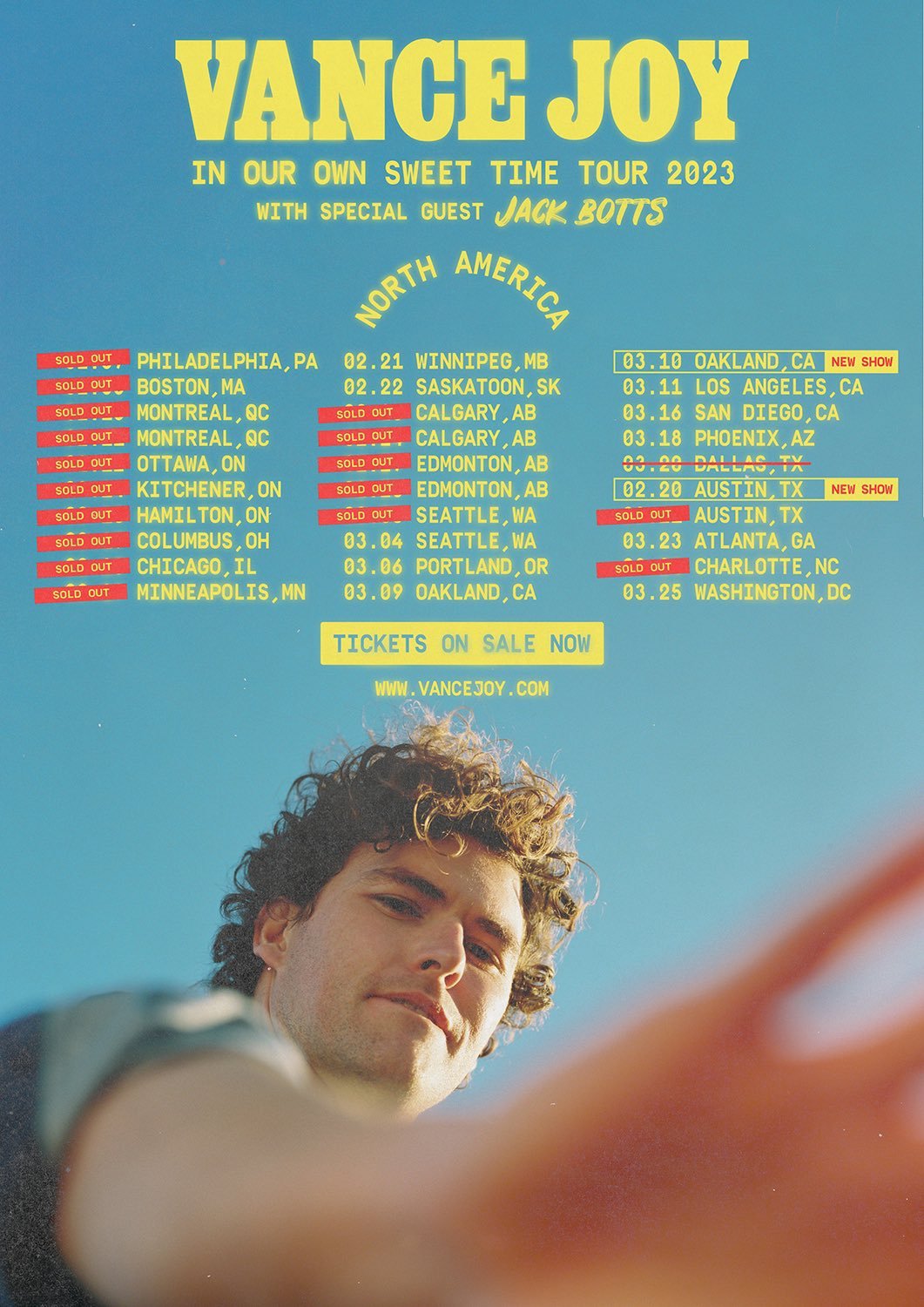 Vance Joy In Our Own Sweet Time Tour 2023 Atlas Artist Group