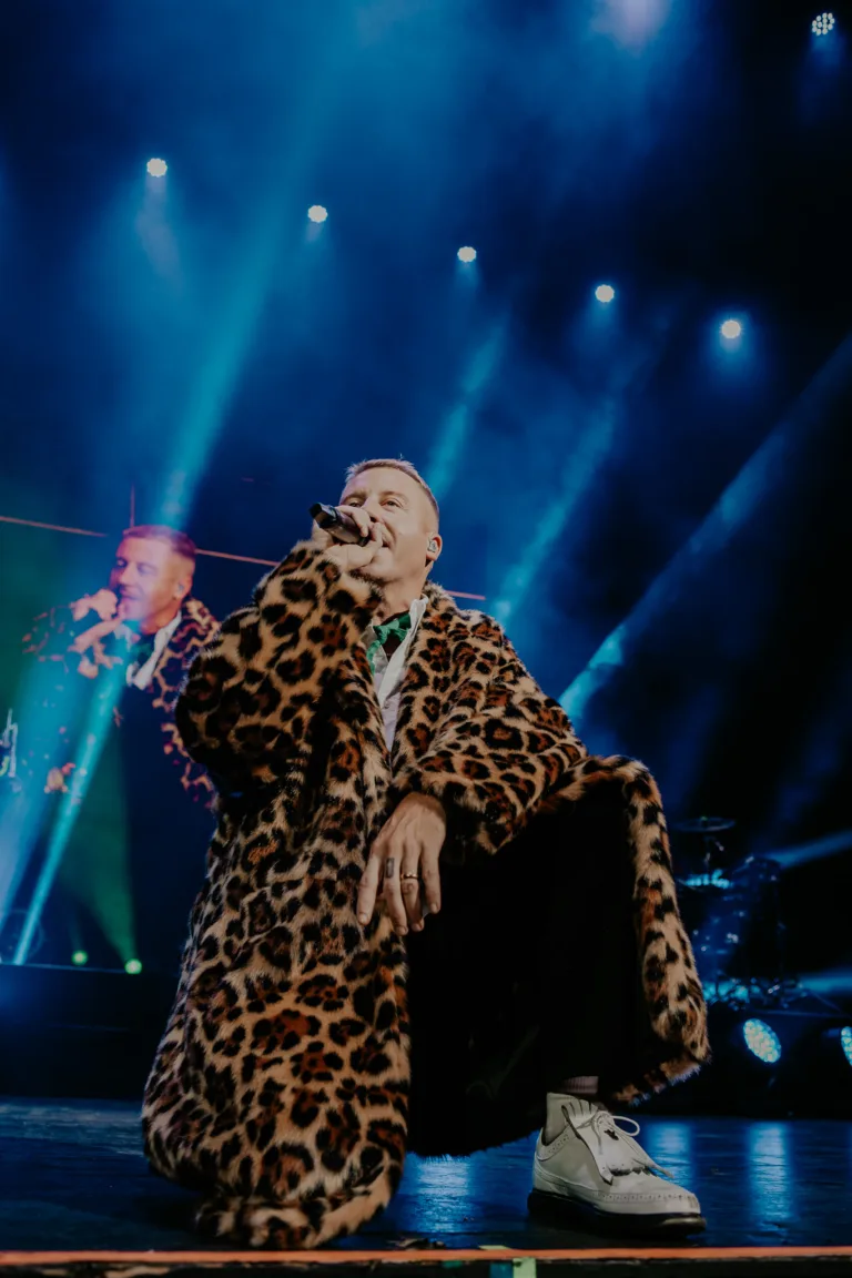 Macklemore on sale leopard coat