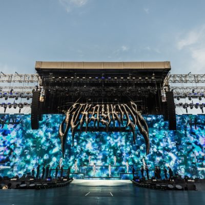 Stray Kids perform at Oracle Park in San Francisco, California on May 28, 2025. (Photo by Chris Tuite)